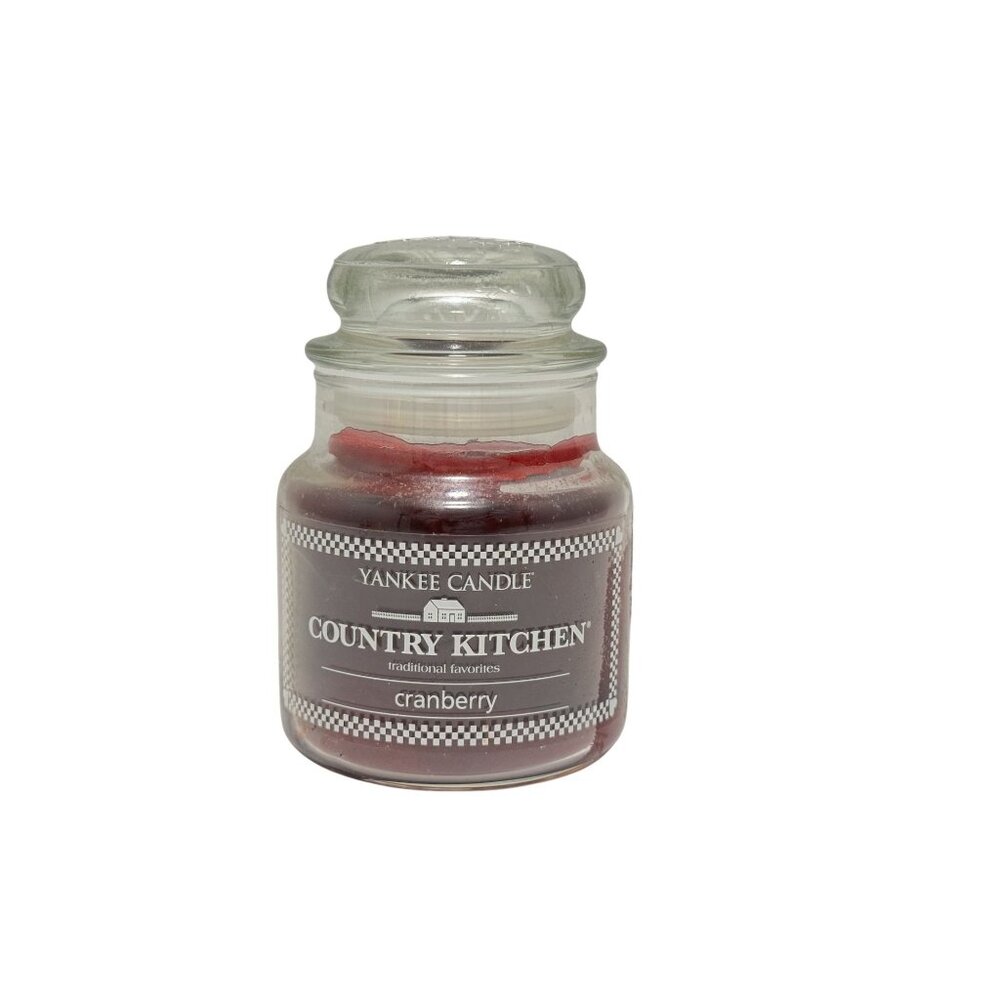 Yankee Candle Country Kitchen CRANBERRY 3.7oz  Jar Candle Traditional Favorites